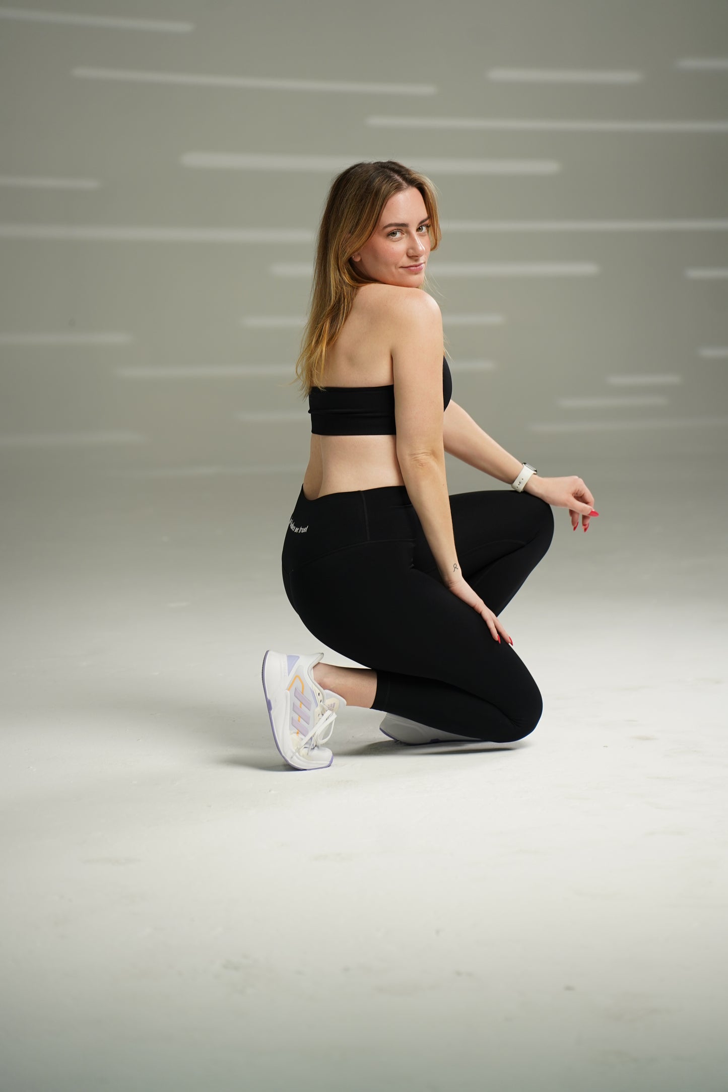 og high rise compression legging | black